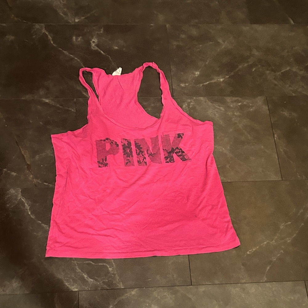 PINK Victoria's Secret Bright Pink Tank Top 26
